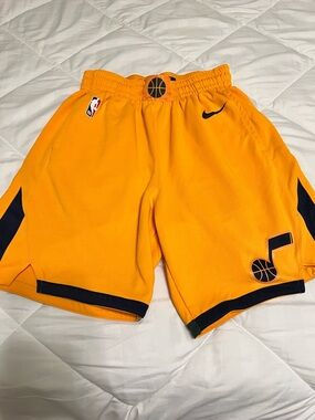 NBA Kids' Gold/Black Utah Jazz Basketball Shorts